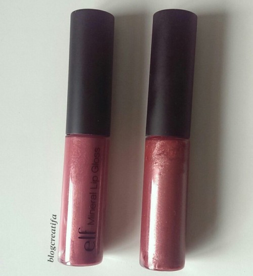 ELF natural mineral makeup mineral lip gloss Sorority Girl Trendsetter review swatch swatches
