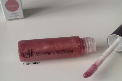 ELF natural mineral makeup mineral lip gloss Trendsetter review swatch swatches